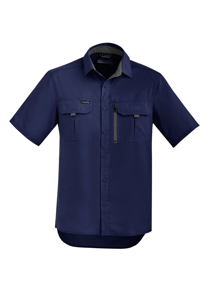 Syzmik Mens Outdoor Short Sleeve Shirt ZW465 Lilydale Safety Wear