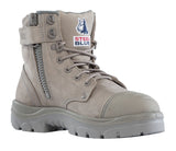 Steel Blue Argyle Zip Sided Bump Cap Safety Boot 312652