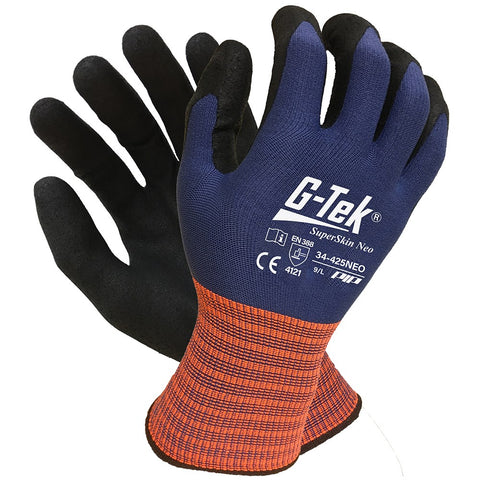 G-TEK Superskin Glove High Abrasion & Tear Resistant Touch Screen Functionality 34-425NEO