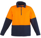 Syzmik Unisex Hi Vis 1/2 zip Polar Fleece Jumper ZT460