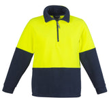 Syzmik Unisex Hi Vis 1/2 zip Polar Fleece Jumper ZT460