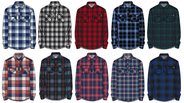 Milton Half Button Flannelette Shirt 6703L – Lilydale Safety Wear