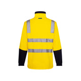 Prime Mover 100% Cotton 1/4 zip Fleece Jumper with Tape MF615