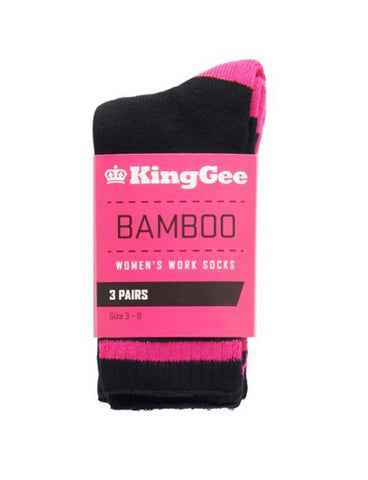 King Gee Ladies Bamboo Work Sock K49015 (3 Pack)