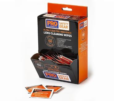 Pro Choice Lens Cleaning Wipes Alcohol Free Free LC100AF (Pack 10)