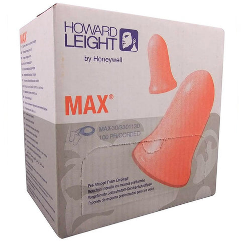 Honeywell Max Corded Earplugs - Box 100 pairs MAX-30