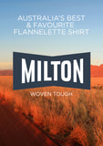 Milton Half Button Flannelette Shirt 6703L