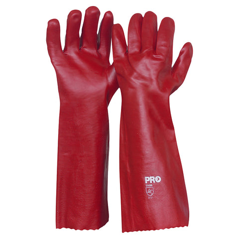 Pro Choice Red PVC Glove 45cm PVC45